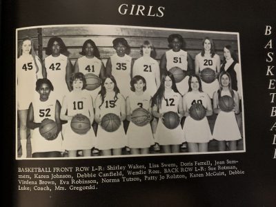 1971-2 FIRST BHS girls’ basketball team